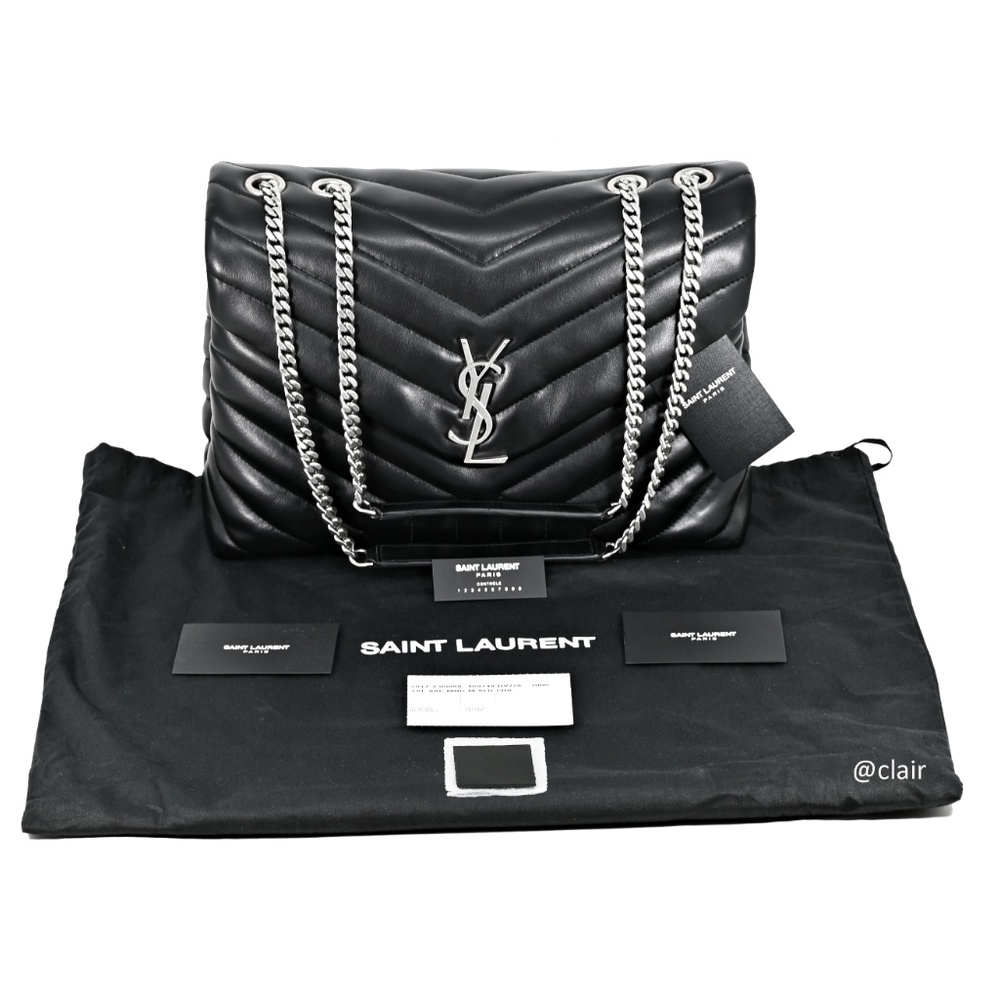 Saint Laurent Medium Monogram Loulou Leather Bag - Picture 5 of 7